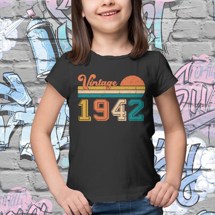 Vintage 1942 Retro Funny 80Th Birthday Gift Youth T-shirt