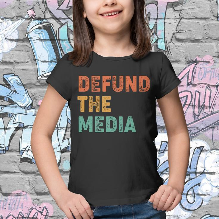 Vintage Defund The Media Tshirt Youth T-shirt