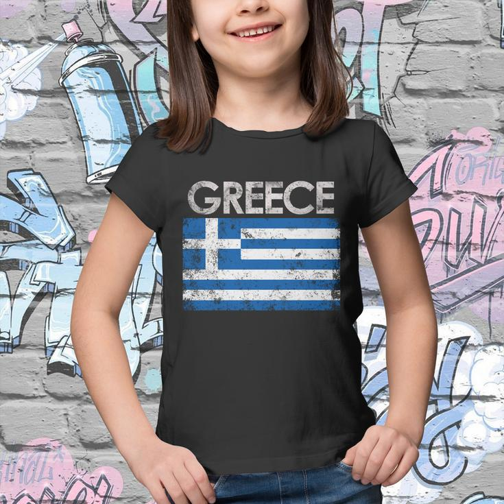 Vintage Greece Greek Flag Pride Gift Youth T-shirt