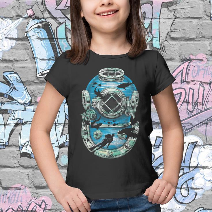 Vintage Scuba Diver Illustration Tshirt Youth T-shirt