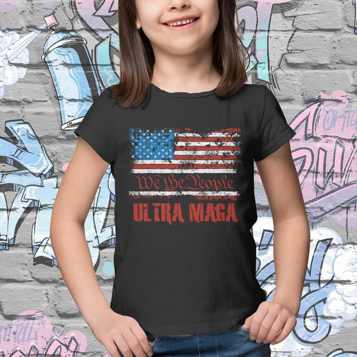 We The People Ultra Maga King Vintage Usa Flag Pride Youth T-shirt