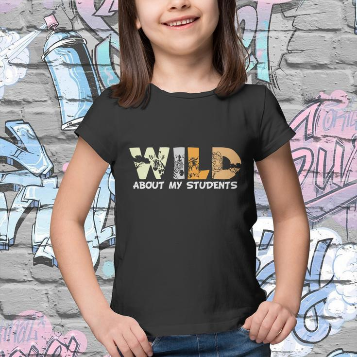Wild About My Students Proud Teacher Graphic Plus Size Shirt For Teacher Female Youth T-shirt