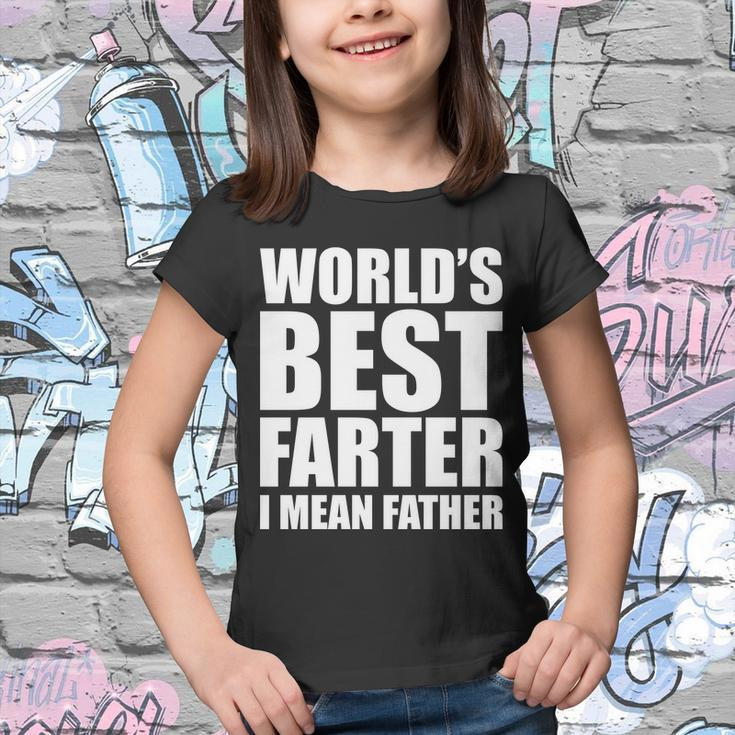 Worlds Best Farter I Mean Father Funny Dad Logo Tshirt Youth T-shirt