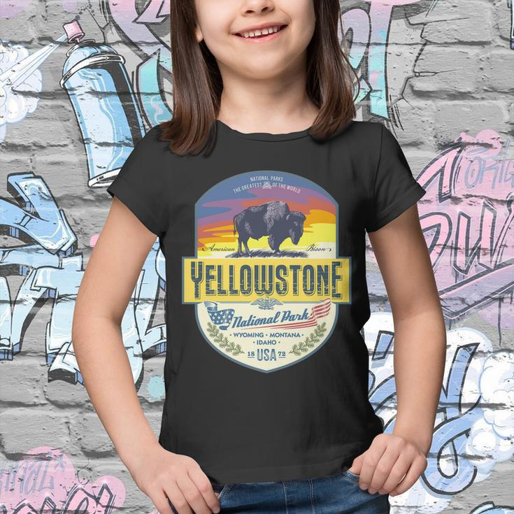 Yellowstone National Park Tshirt V2 Youth T-shirt