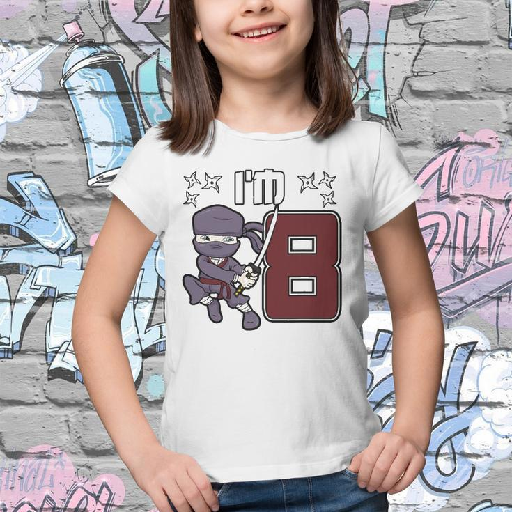 8 Years Old Birthday Japanese Ninja Shinobi Gift Youth T-shirt