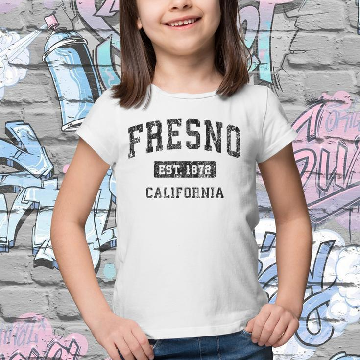 Fresno California Ca Vintage Sports Design Black Design Youth T-shirt
