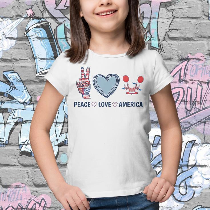 Peace Love America V2 Youth T-shirt