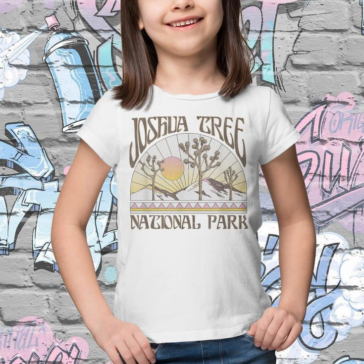 Vintage Joshua Tree National Park Retro Outdoor Camping Hike Youth T-shirt