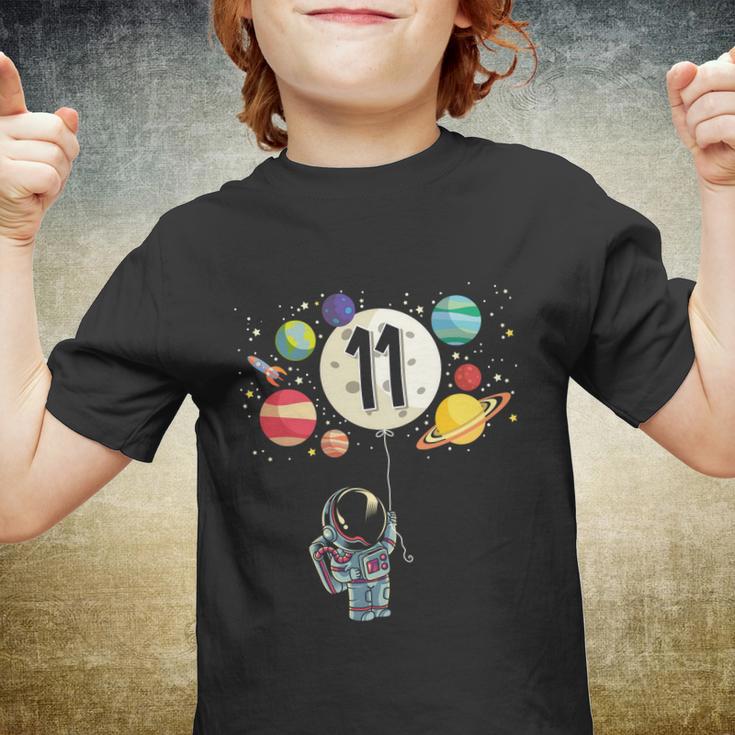 11 Years Old Birthday Boy Gift Astronaut 11Th Birthday Gift Youth T-shirt