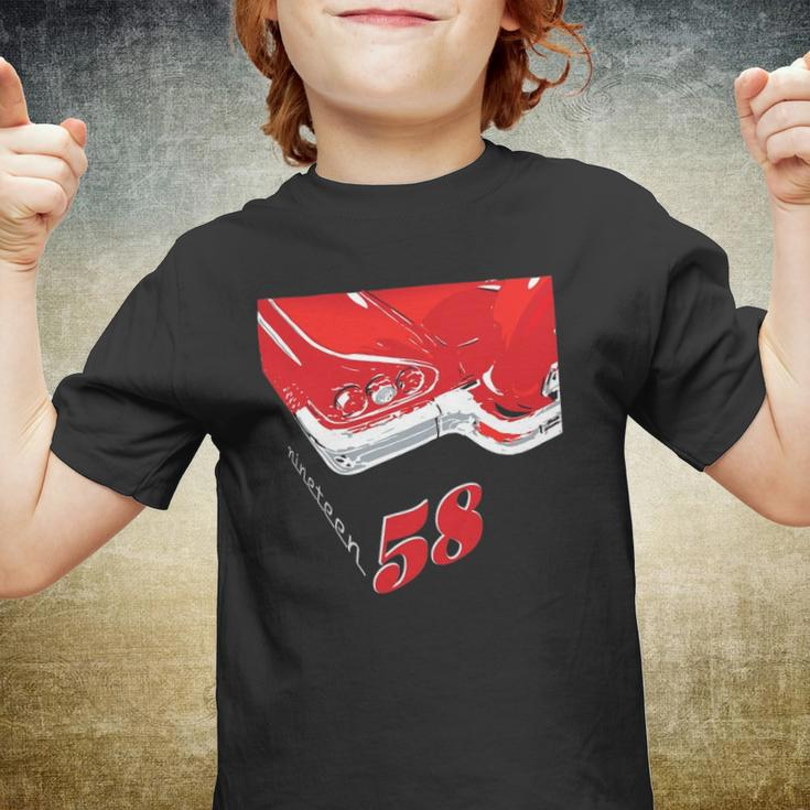 1958 Vintage Car With Continental Kit For A Car Guy Youth T-shirt