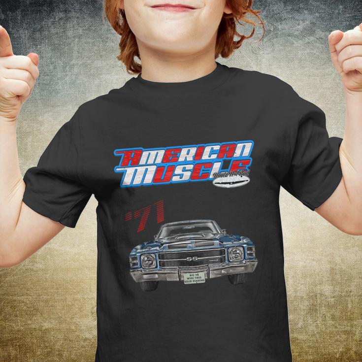 1971 ChevelleMuscle CarSs454Ss427Ss396HotrodDrag Race Youth T-shirt