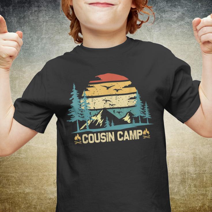 Cousin Camp 2022 Friends Summer Family Camping Vacation  Youth T-shirt