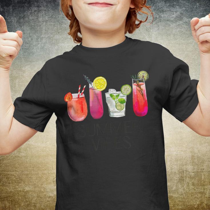 Summer Vibes Tropical Cocktail Drink Design For Beach Fun  Youth T-shirt