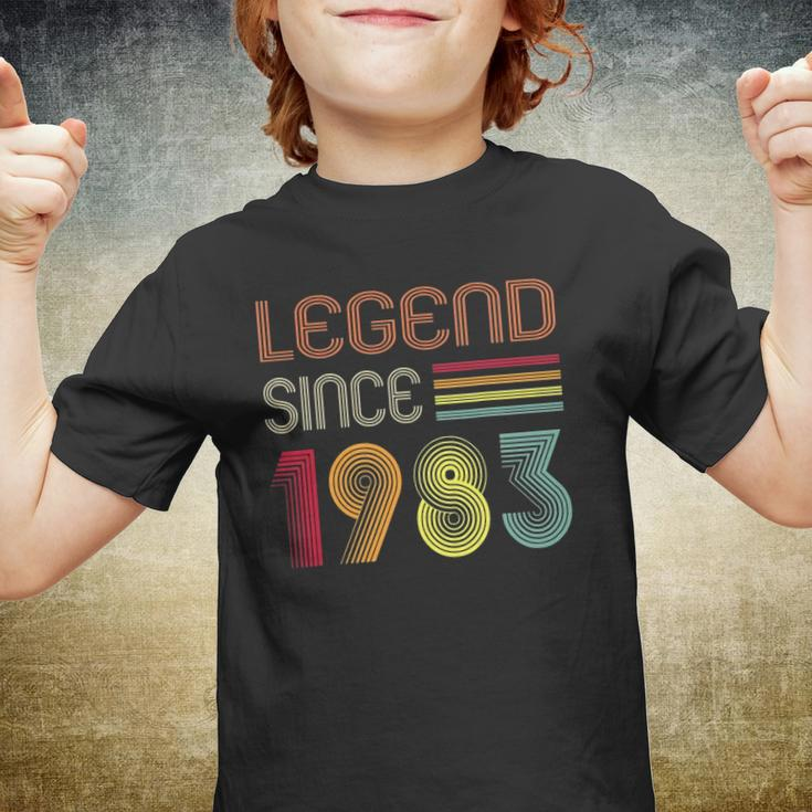 39 Year Old Gifts Legend Since 1983 39Th Birthday Retro Youth T-shirt