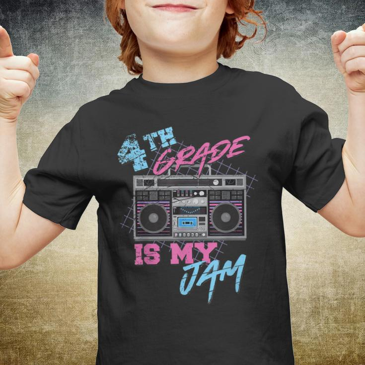 4Th Grade Is My Jam Vintage 80S Boombox Teacher Student Youth T-shirt