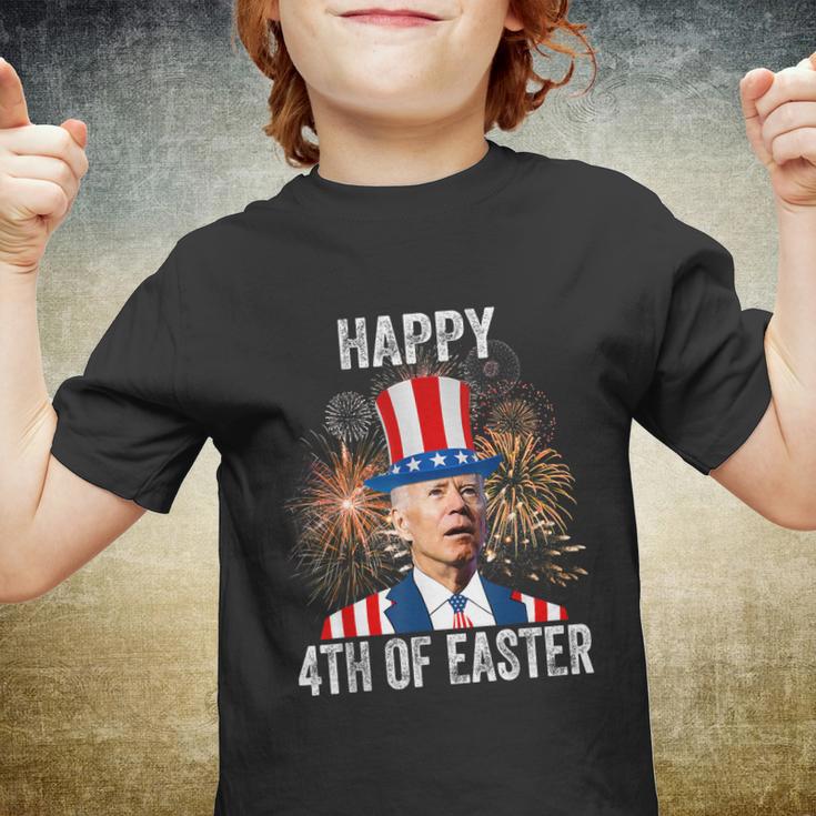 4Th Of Easter Funny Happy 4Th Of July Anti Joe Biden Youth T-shirt