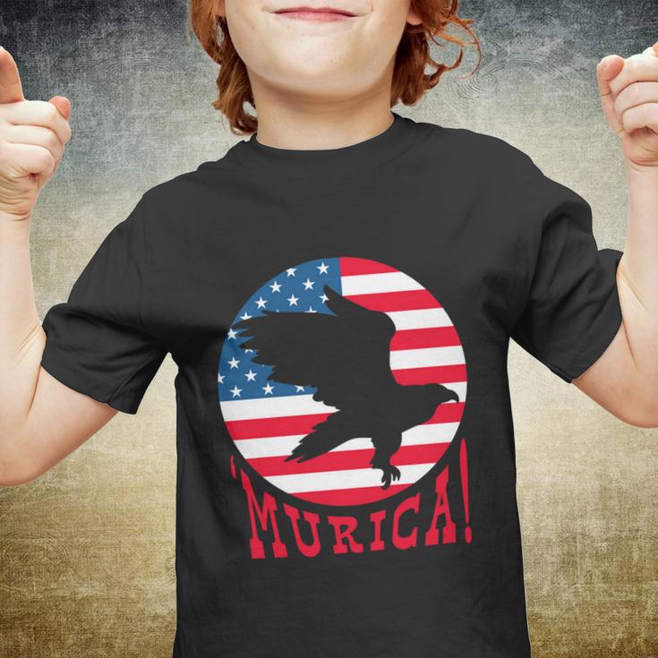 4Th Of July Funny Funny Gift Eagle Mullet Murica Patriotic Flag Gift Youth T-shirt