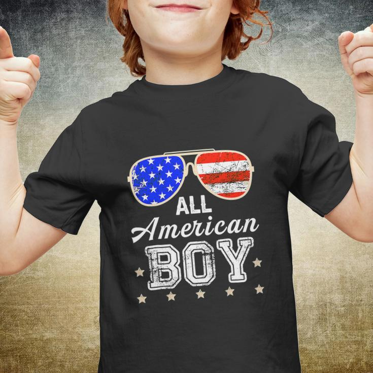All American Boy 4Th Of July Boys Kids Sunglasses Youth T-shirt