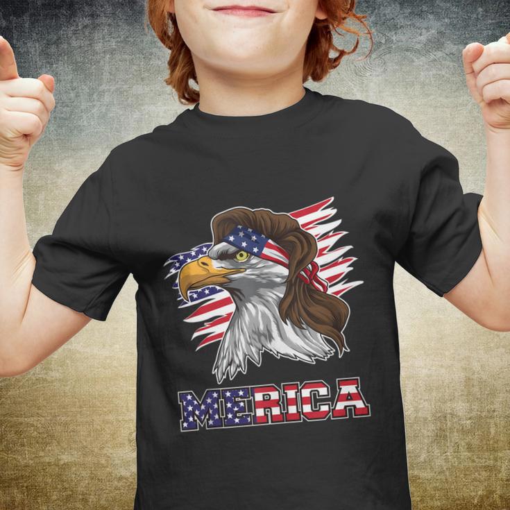 American Bald Eagle Mullet 4Th Of July Funny Usa Patriotic Meaningful Gift Youth T-shirt