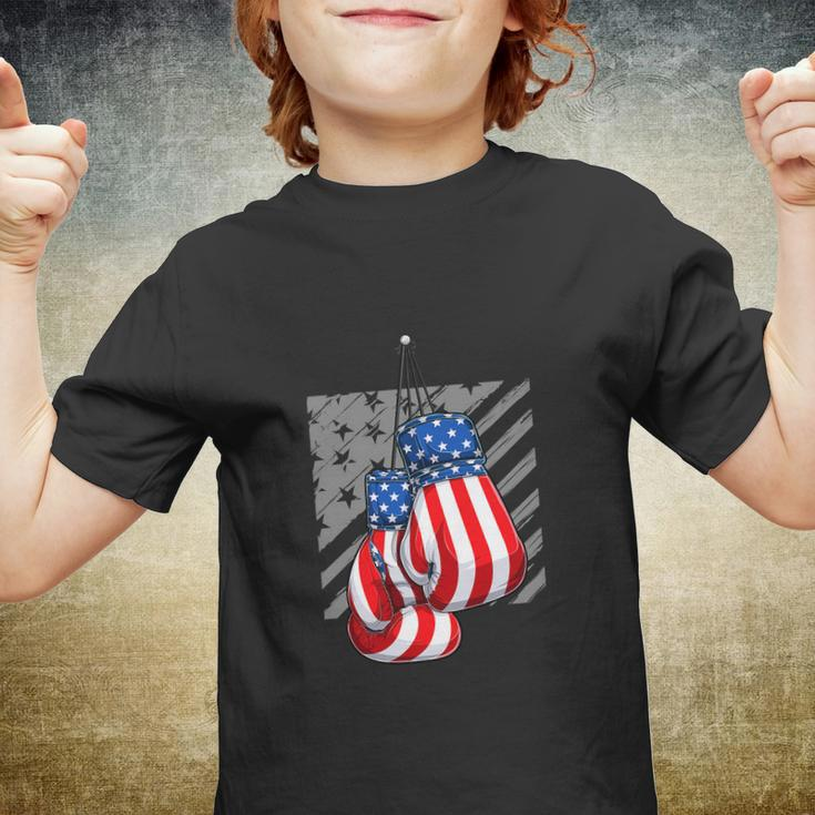 American Boxer Funny 4Th Of July Youth T-shirt