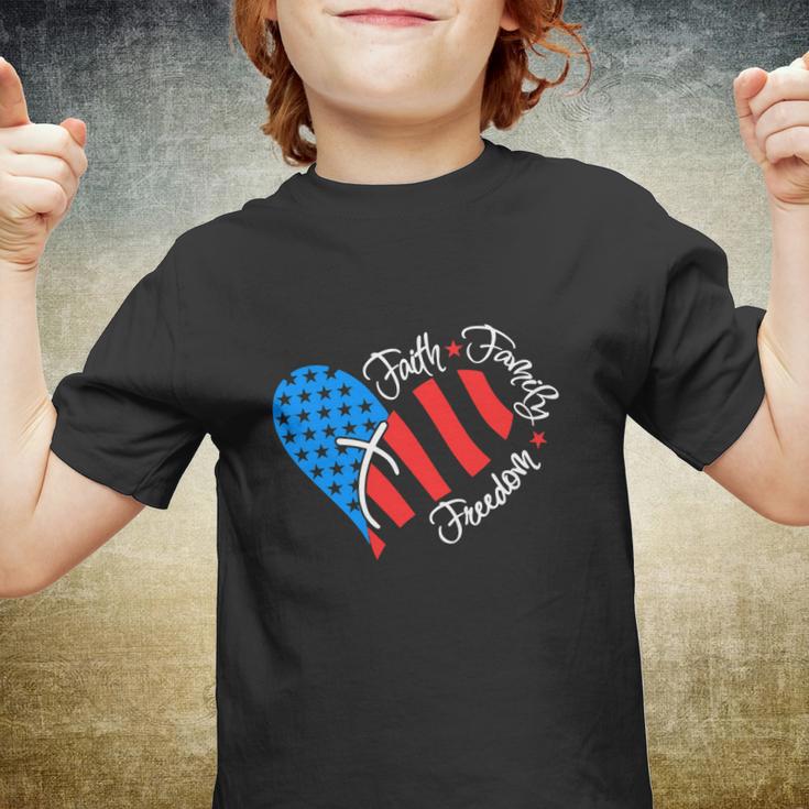 American Flag Usa Funny 4Th Of July Christian Youth T-shirt