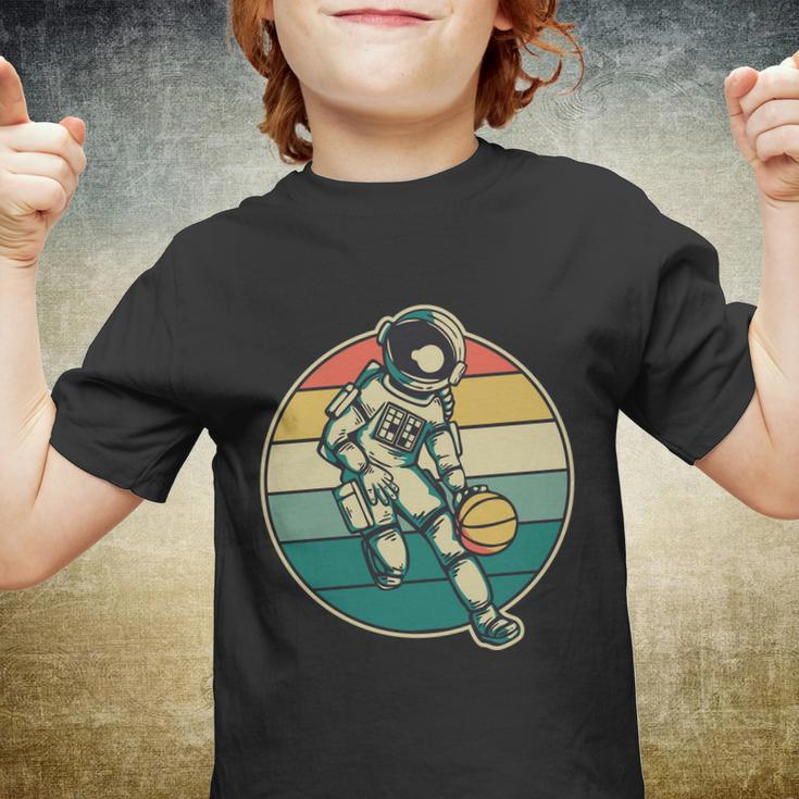 Astronaut Playing Basketball Youth T-shirt