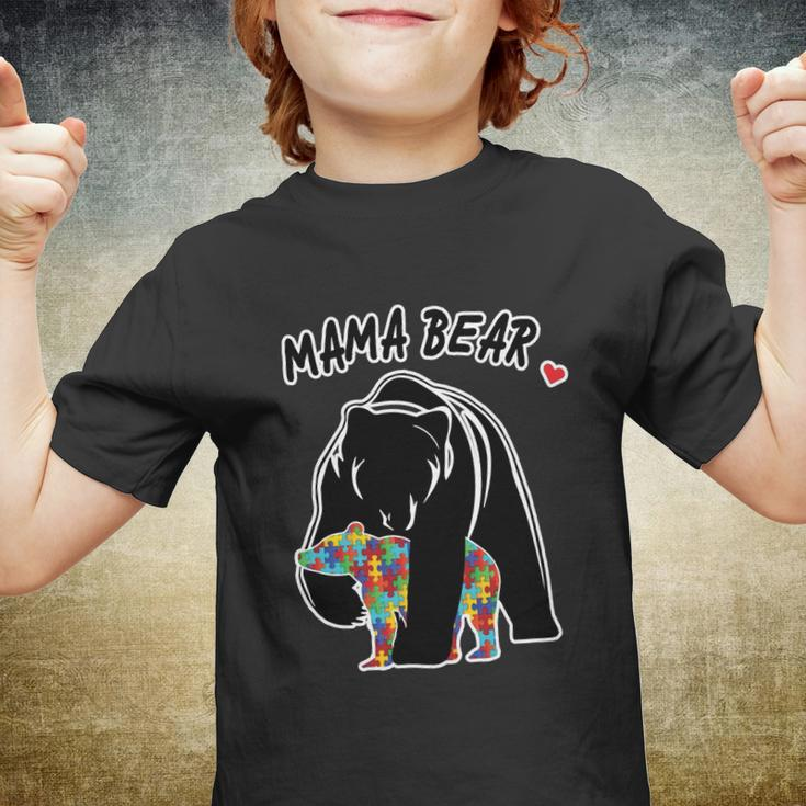Autism Awareness Moma Bear Tshirt Youth T-shirt
