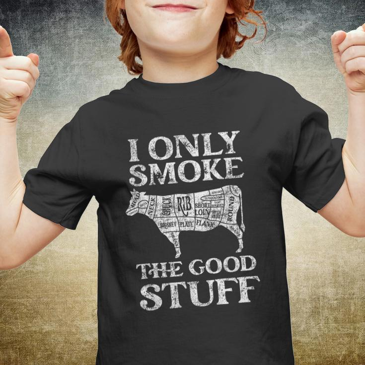 Bbq Smoker I Only Smoke The Good Stuff Youth T-shirt