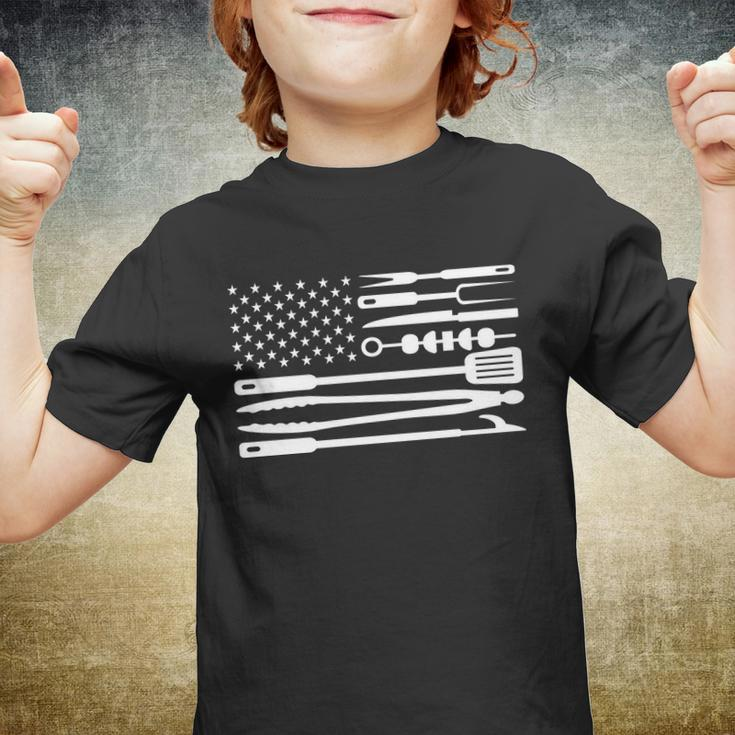 Bbq Tools American Flag Youth T-shirt