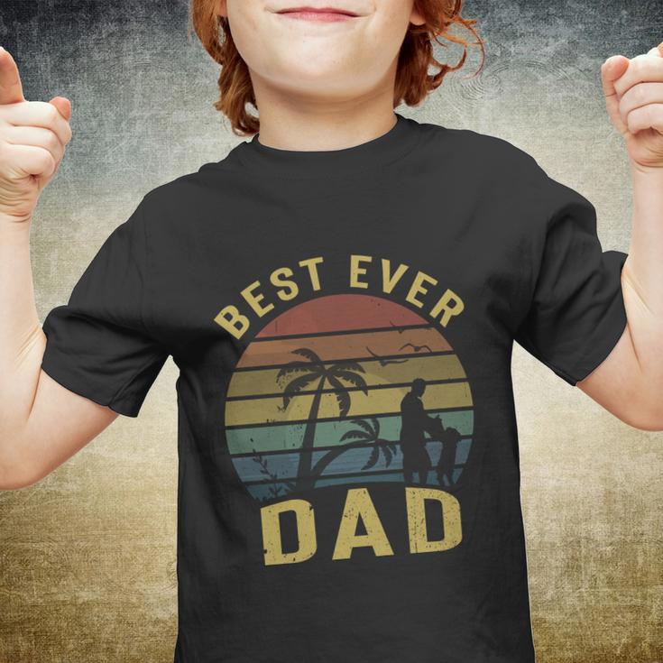 Best Dad Ever Fathers Day Gift For Daddy Father Dad Vintage Youth T-shirt