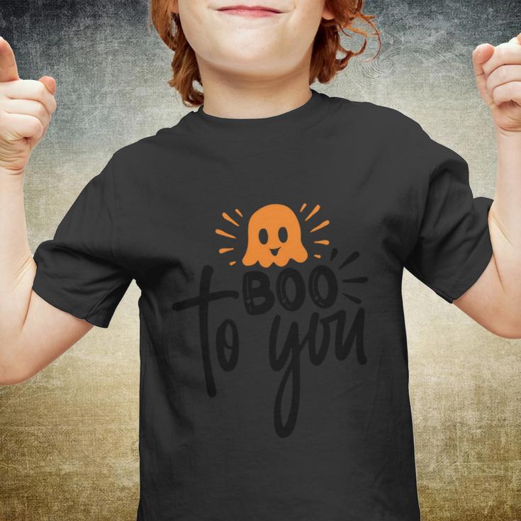 Boo To You Boo Halloween Quote Youth T-shirt