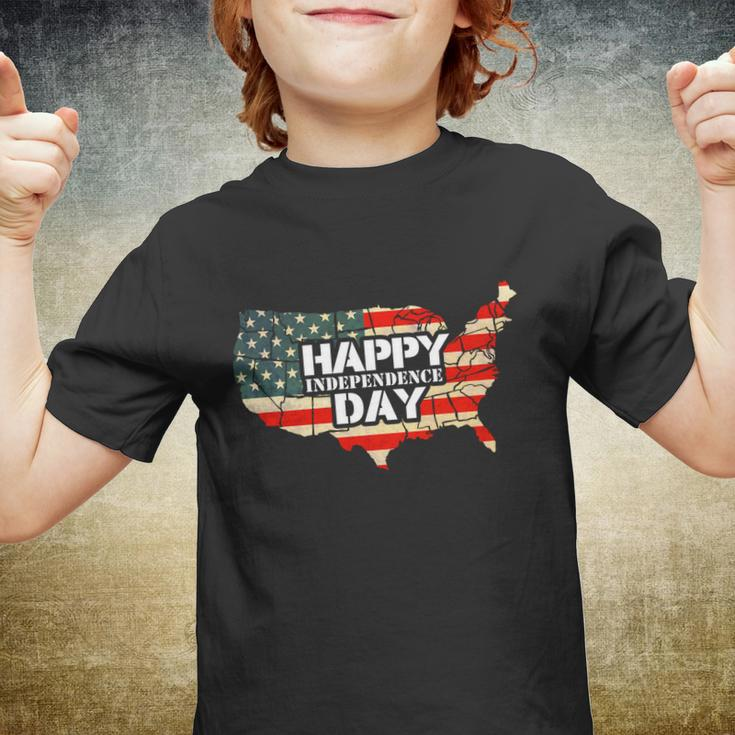 Cheerful Happy Independence Day Artwork Gift Happy 4Th Of July Gift Youth T-shirt