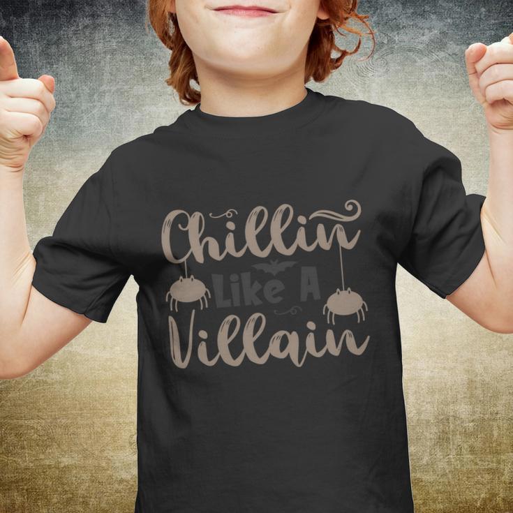 Chillin Like A Villain Halloween Quote V4 Youth T-shirt