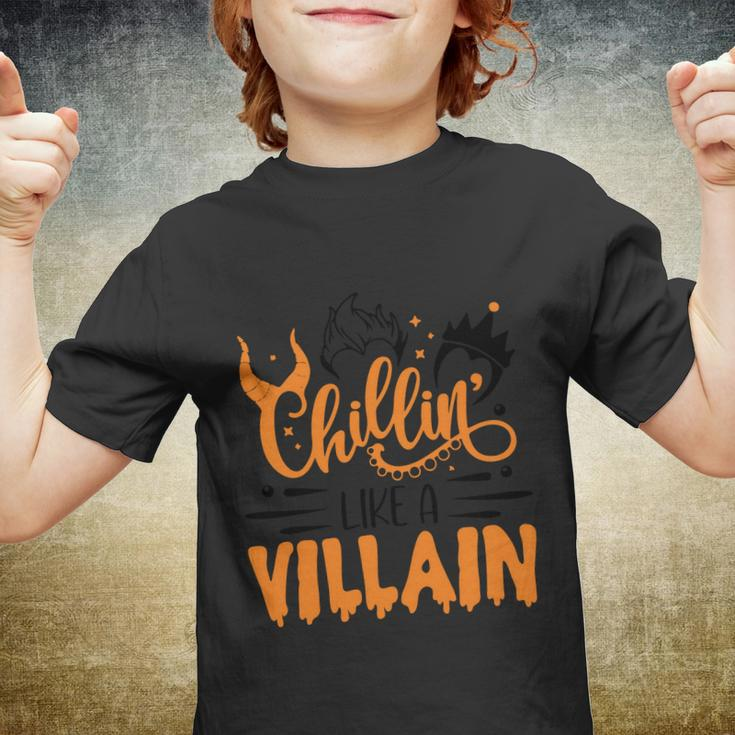 Chillin Like A Villain Halloween Quote Youth T-shirt