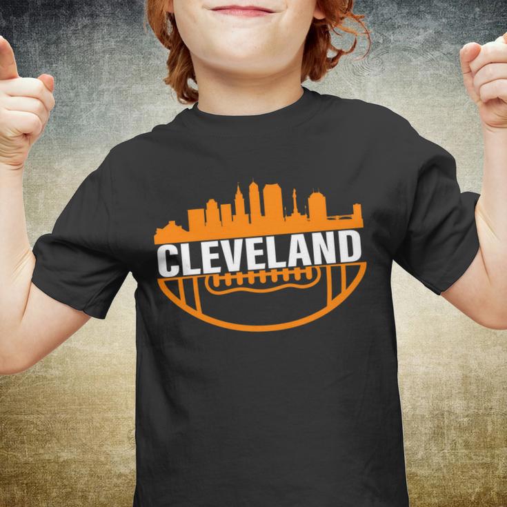 Cleveland Football Skyline City Logo Youth T-shirt