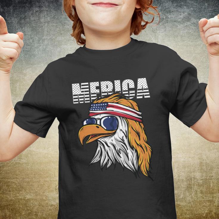 Cool Merica Eagle Mullet Usa 4Th Of July Gift Youth T-shirt