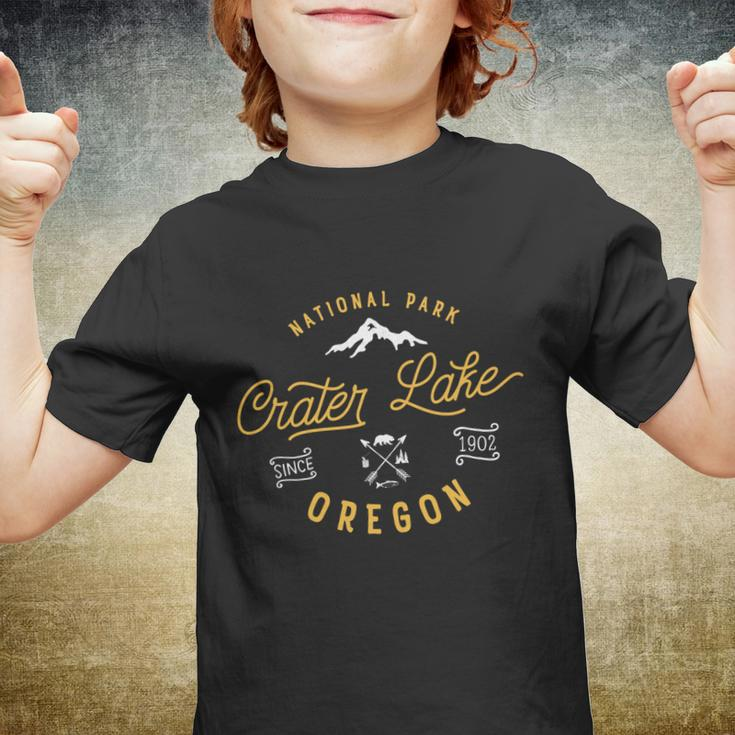 Crater Lake Oregon National Park Vintage Retro Outdoor Novelty Youth T-shirt