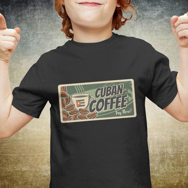 Cuba Travel Retro Banner Cuban Coffee Youth T-shirt