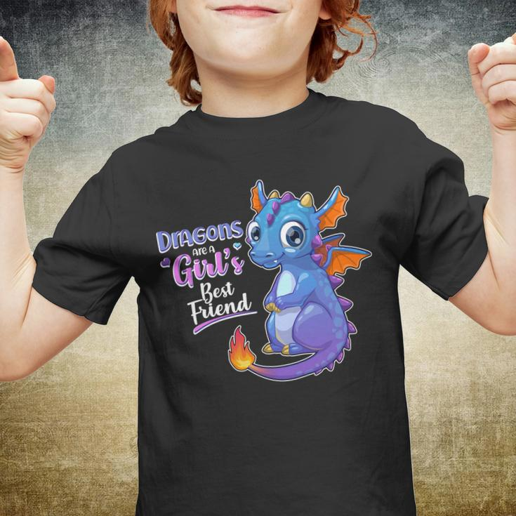 Cute Dragons Are A Girls Best Friend Youth T-shirt