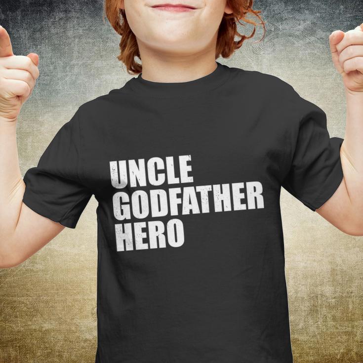 Distressed Uncle Godfather Hero Youth T-shirt