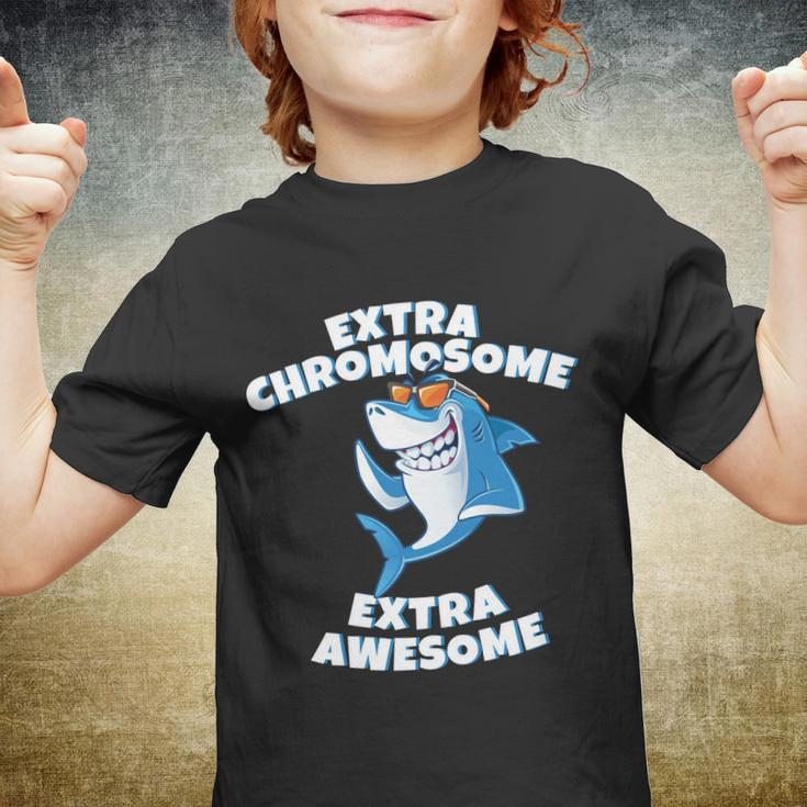 Down Syndrome - Extra Chromosome Shark Youth T-shirt