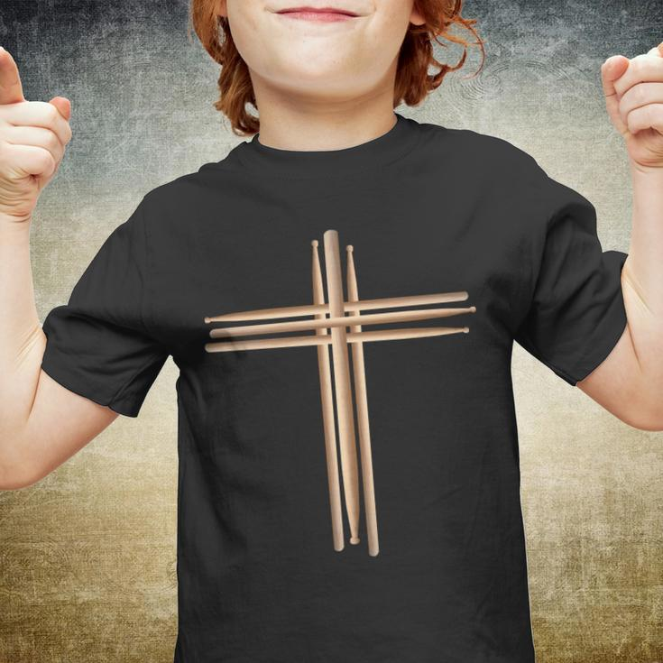 Drumsticks Cross Tshirt Youth T-shirt