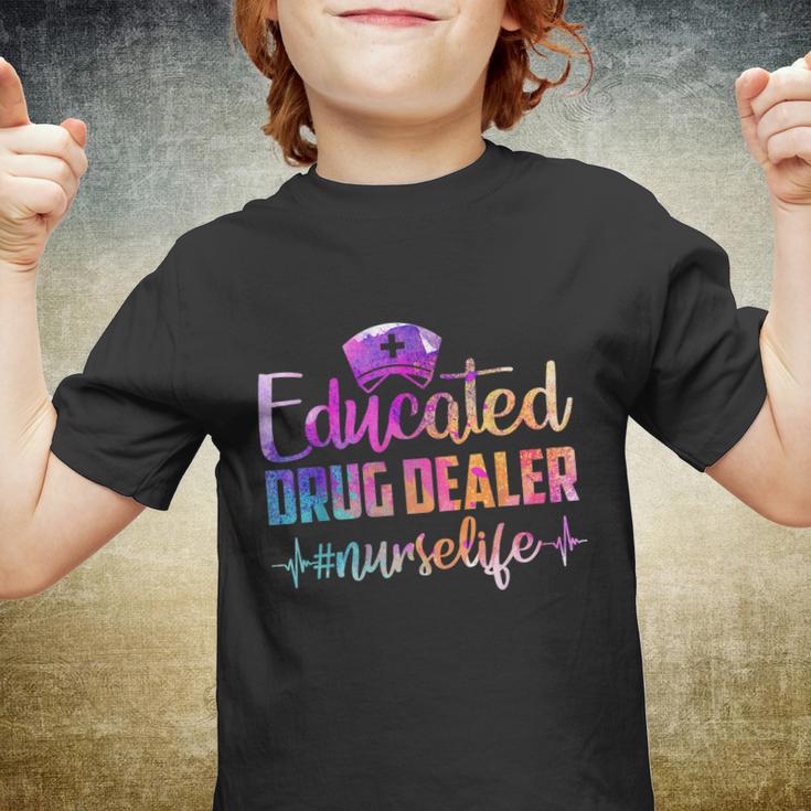 Educated Drug Dealer Nurse Life Funny Nurse Heart Beat Million Nurse March Tshirt Youth T-shirt