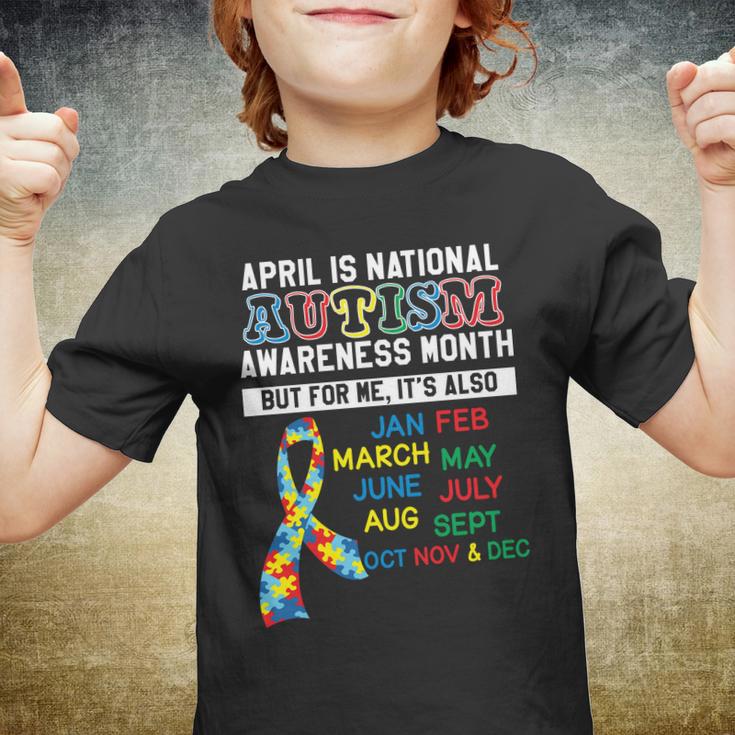 Every Month Is Autism Month Youth T-shirt