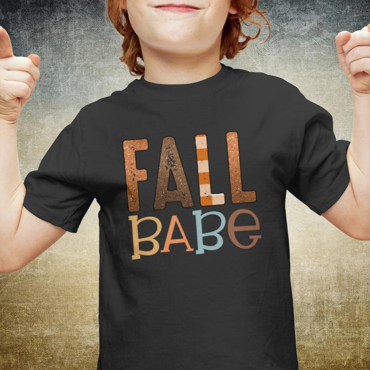 Fall Babe Present Kids Youth T-shirt