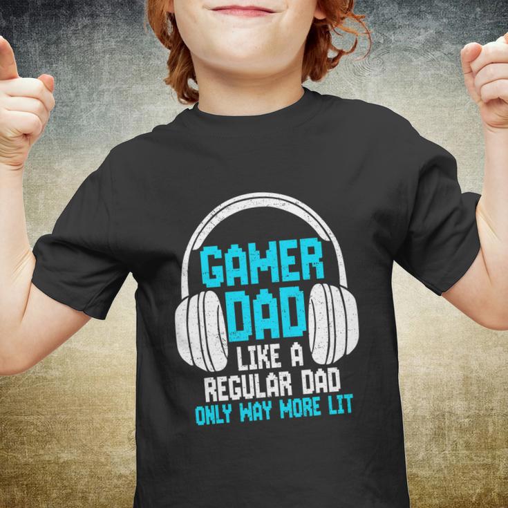 Fathers Day Funny Gamer Dad Youth T-shirt