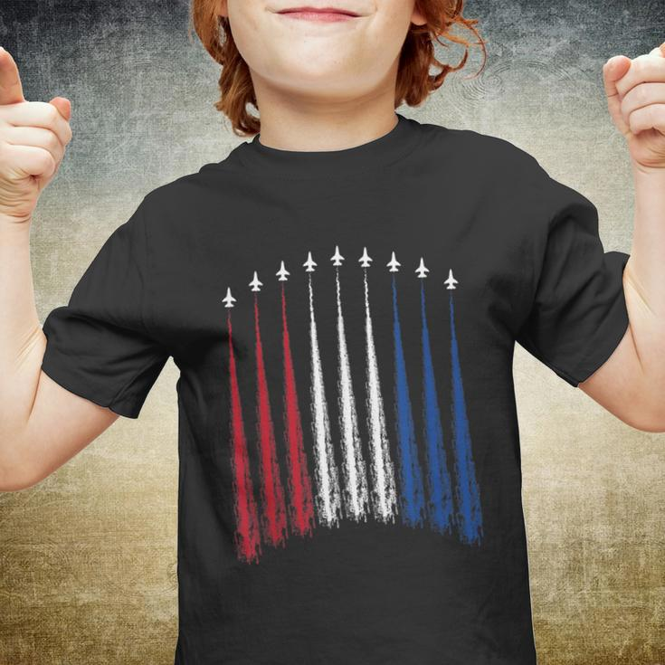 Fourth Of July Fighter Jets Red White Blue 4Th American Flag Youth T-shirt