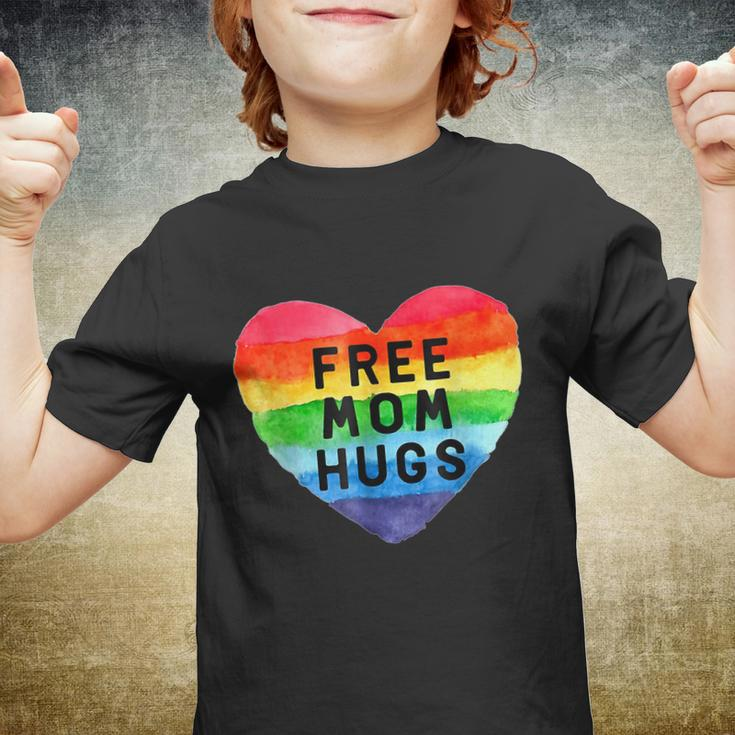 Free Mom Hugs Free Mom Hugs Inclusive Pride Lgbtqia Youth T-shirt