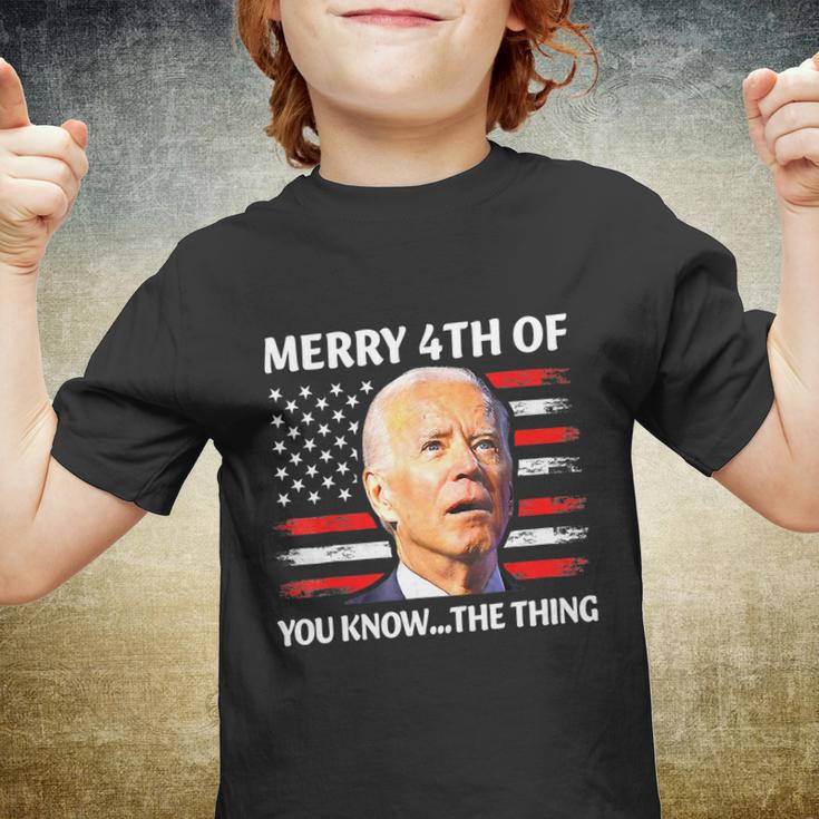 Funny Biden Confused Merry Happy 4Th Of You KnowThe Thing Tshirt Youth T-shirt