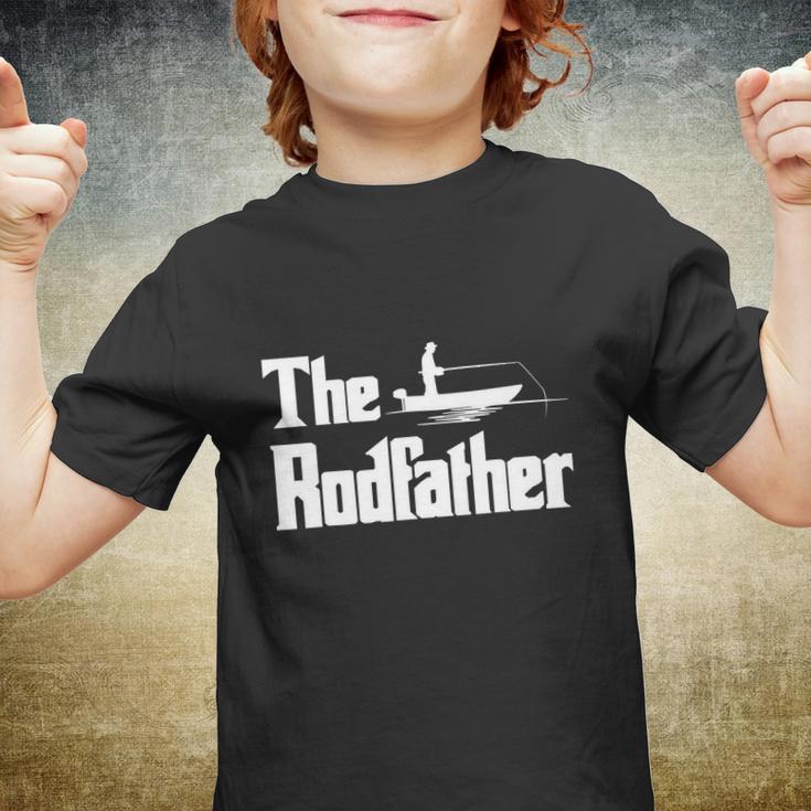 Funny Fishing For Fisherman Dad The Rodfather Youth T-shirt